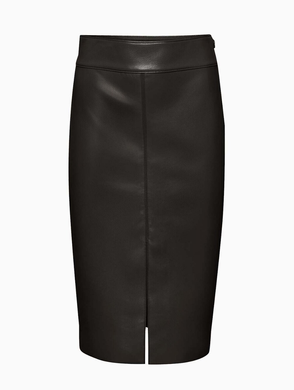 Aritzia Pegu  Black Faux Leather Pencil Skirt
